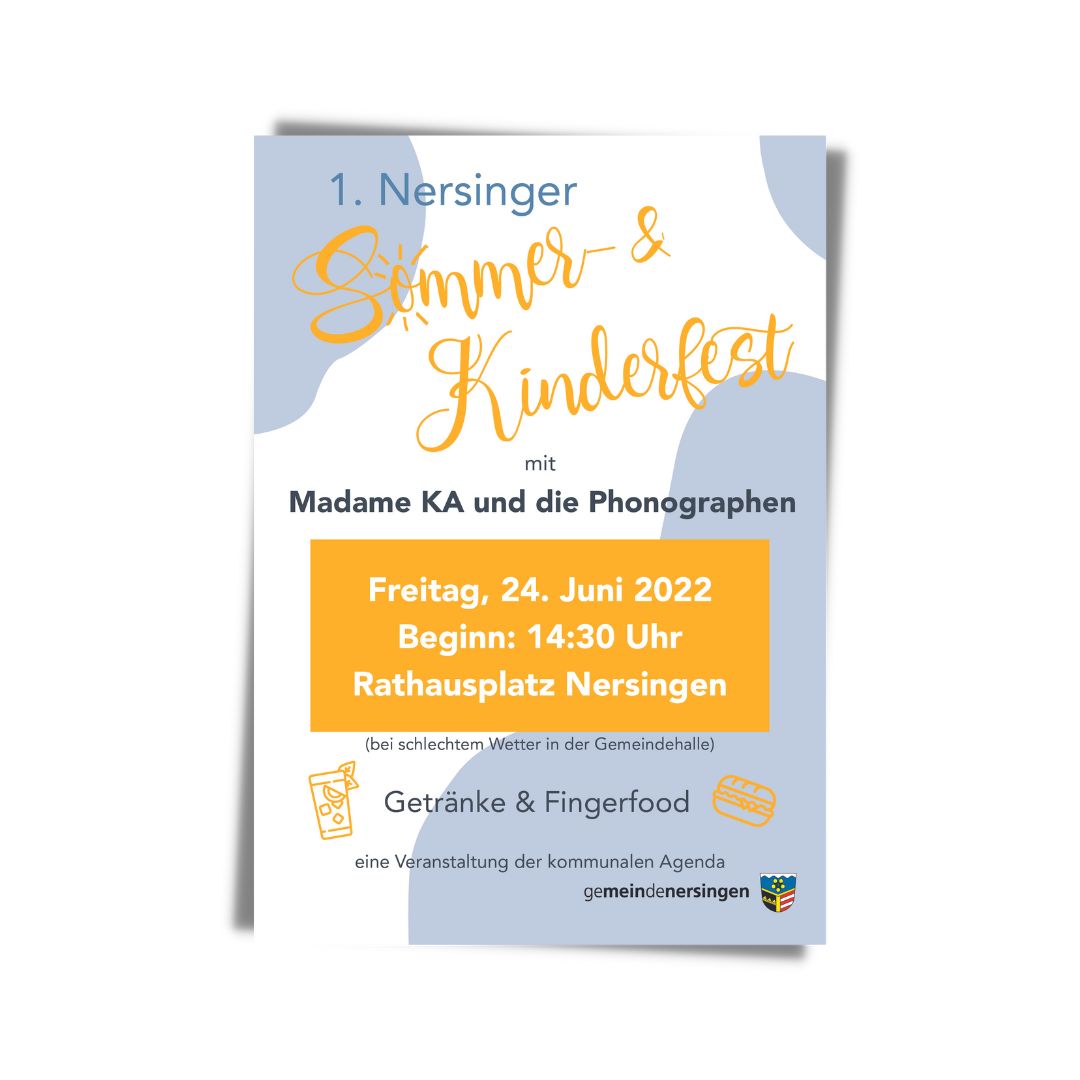 Plakat Kinderfest Nersingen
